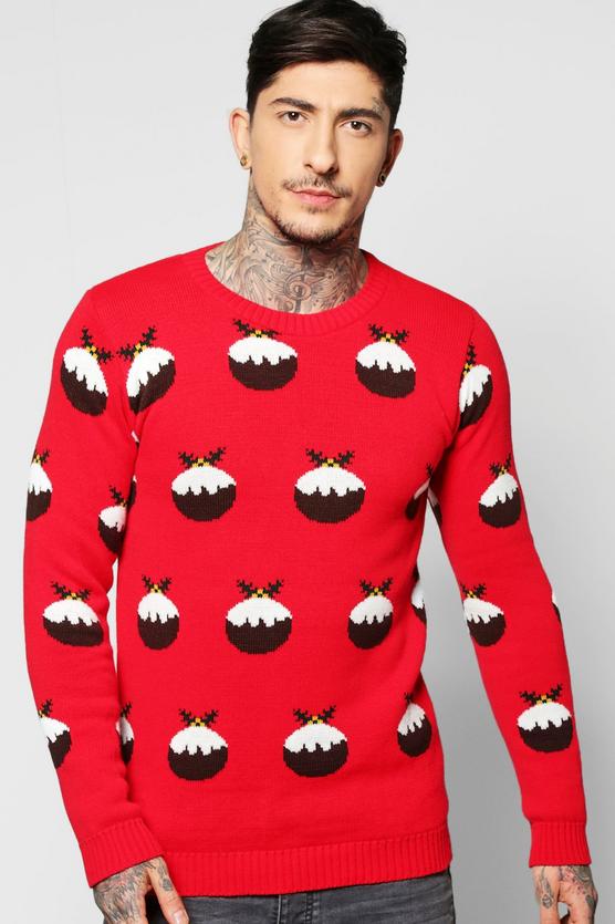 All Over Christmas Pudding Jumper